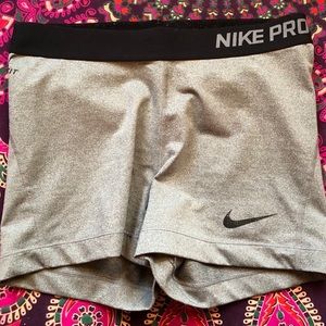 Medium Grey Nike Pro Shorts